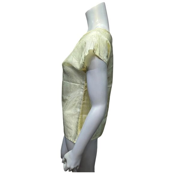 Aansworth Yellow Sleeveless 90s Blouse – Office Casual, Size Small - Picture 2 of 10
